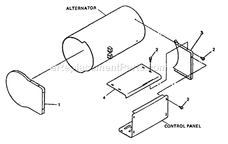 Page E Diagram and Parts List for 8756-0  Briggs and Stratton Generator